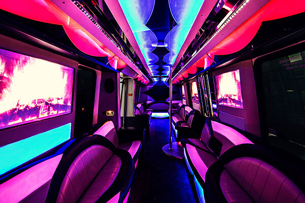 40-passenger party bus rentals